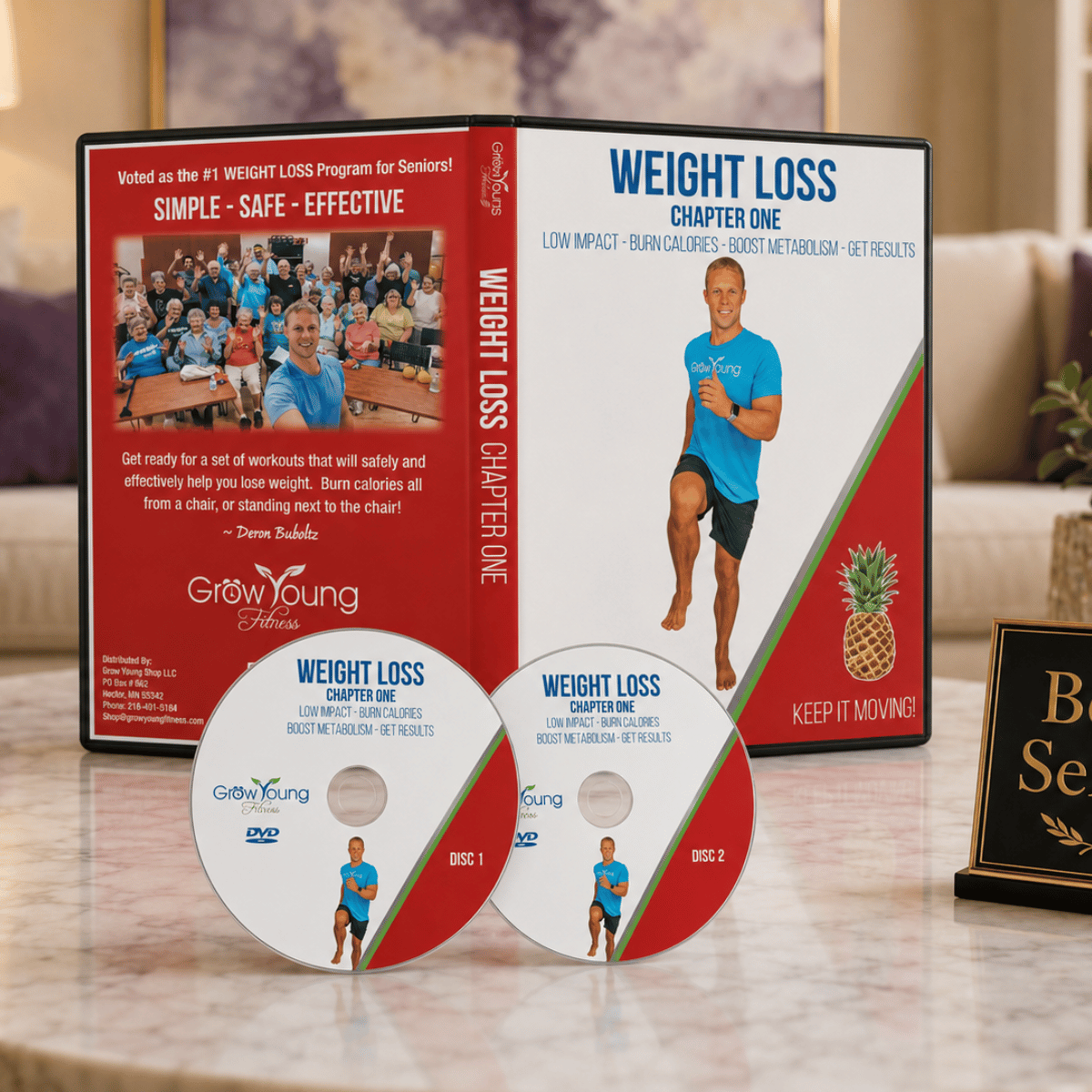Cardio Weight Loss DVD - Grow Young Fitness Exercise DVD For Seniors