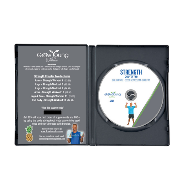 Grow young fitness Strength DVD chapter 2 open case