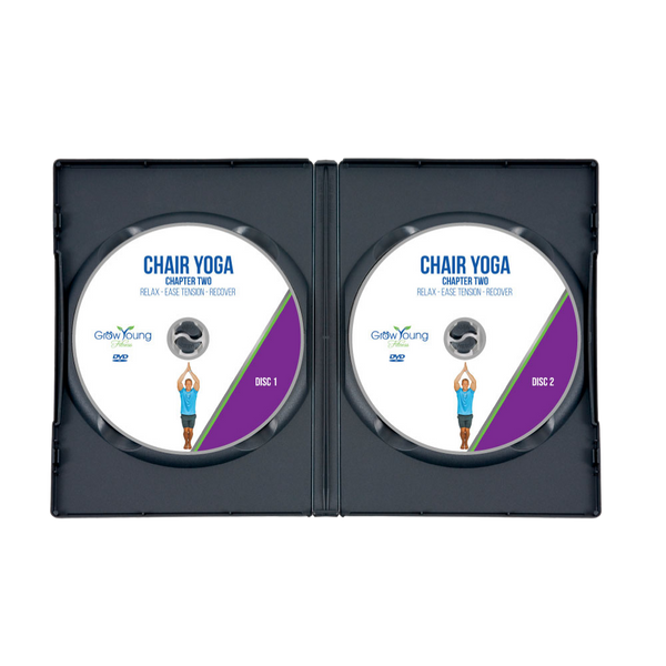 Grow Young Fitness Chair Yoga DVD Chapter 2 open case