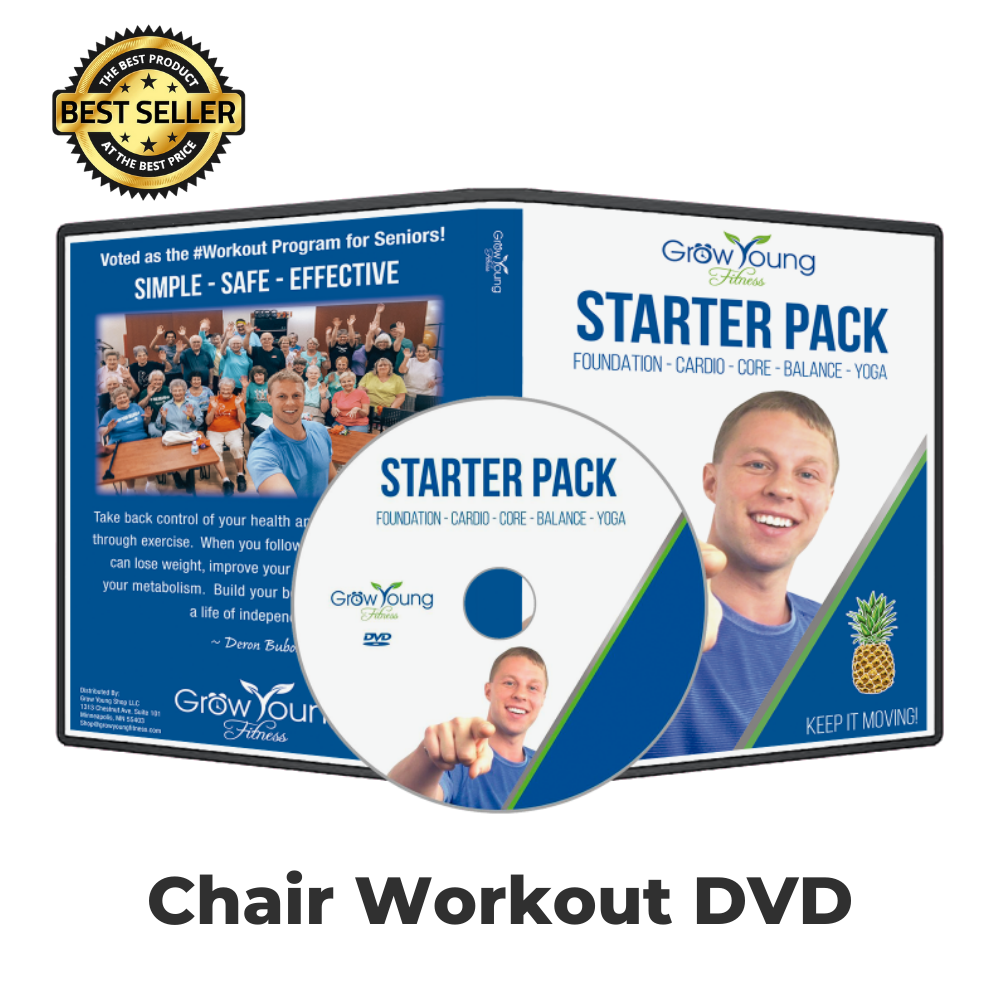 Grow young fitness Starter Pack Exercise DVD chair workout dvd