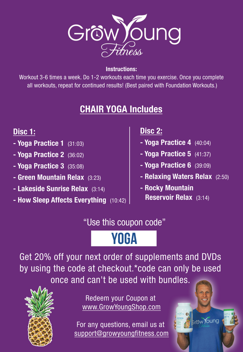 Chair Yoga DVD For Seniors Grow Young Fitness Shop Grow Young Shop