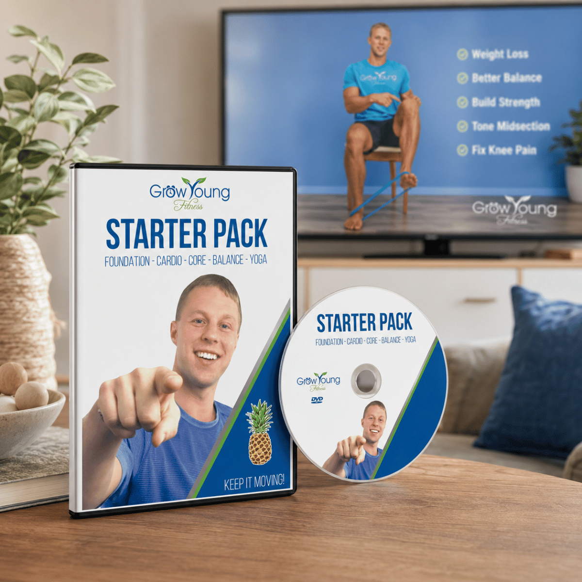 Starter Pack Exercise DVD - Grow Young Fitness Exercise DVD For Seniors