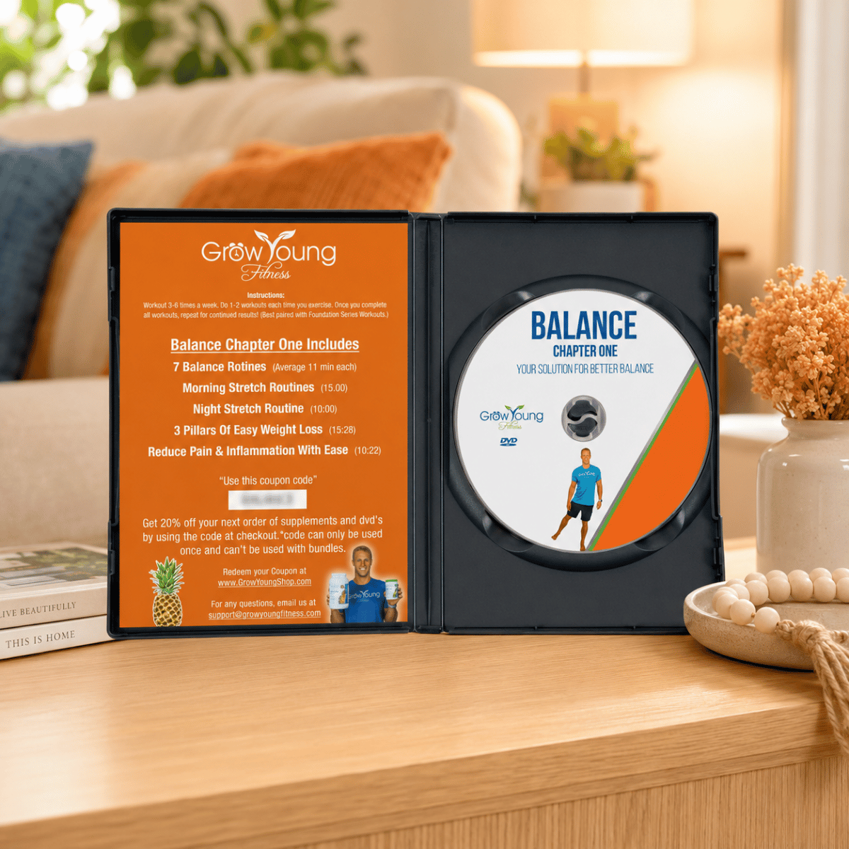 Better Balance Pack DVD - Grow Young Fitness Exercise DVD For Seniors