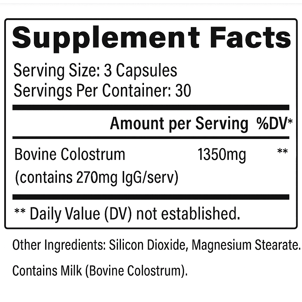 Colostrum - Gut, Immune, & Energy Support