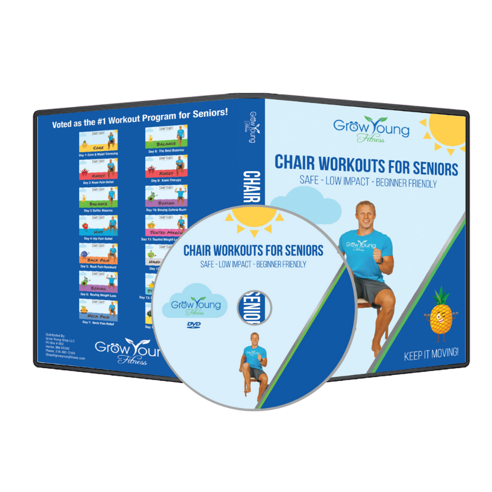 Chair Yoga DVD For Seniors  Grow Young Fitness Shop – Grow Young Shop