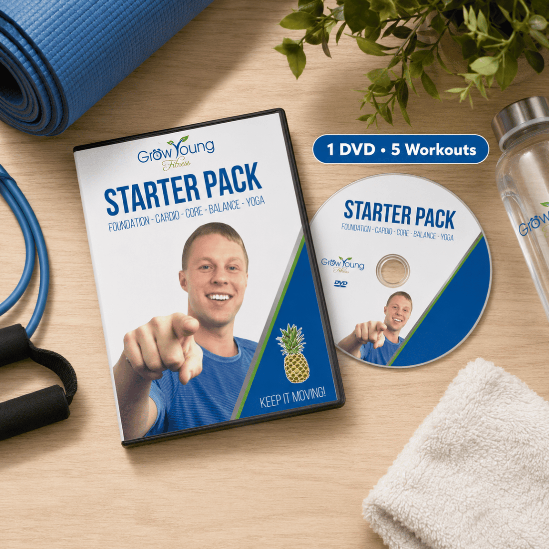 Starter Pack Exercise DVD - Grow Young Fitness Exercise DVD For Seniors