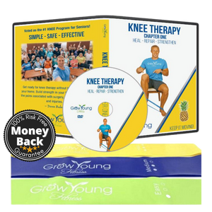 Grow Young Fitness Knee Therapy DVD with free bands