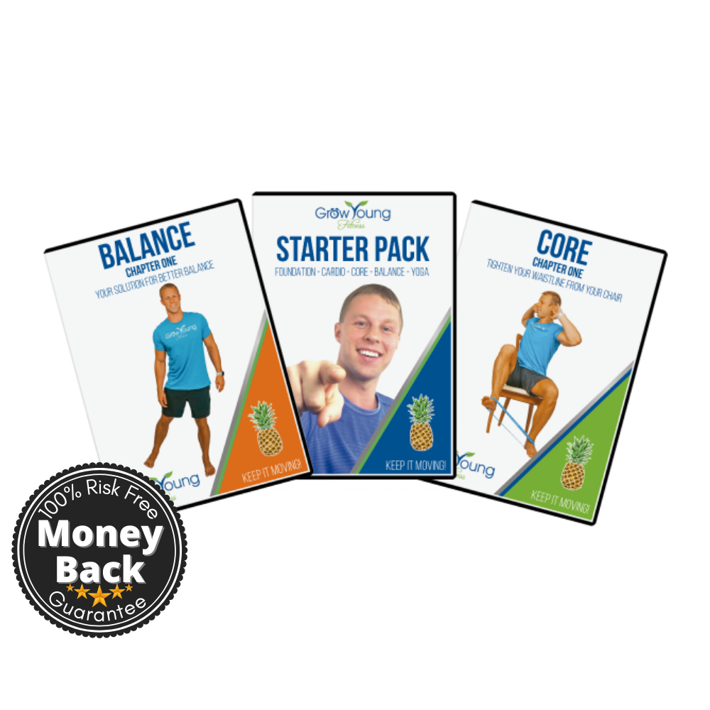 Grow Young Fitness Starter Kit DVD Bundle money back guarantee