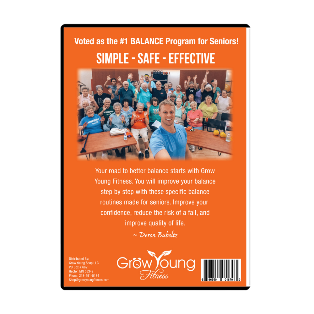 Grow Young Fitness Better Balance Pack DVD Chapter 2 Back Side