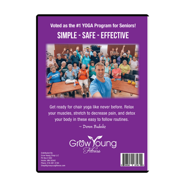 Grow Young Fitness Chair Yoga DVD Chapter 2 back cover