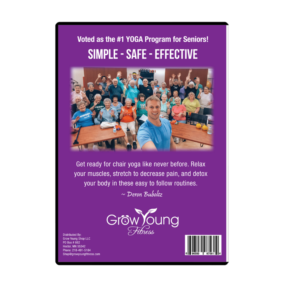 Grow Young Fitness Chair Yoga DVD Chapter 2 back cover