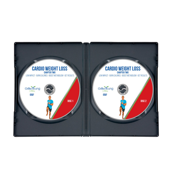 Grow Young Fitness Cardio Weight Loss DVD Chapter 2 open case