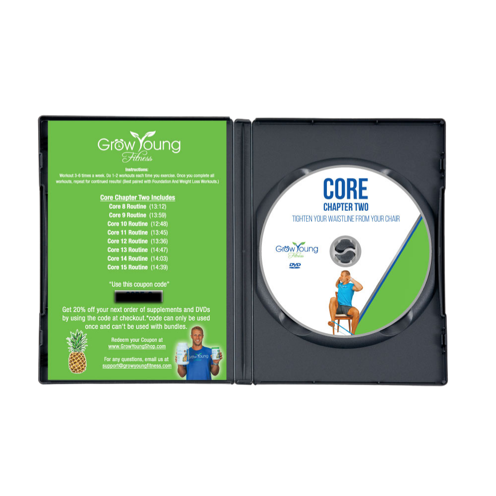 Grow Young Fitness Core Starter Kit DVD Chapter 2 open case