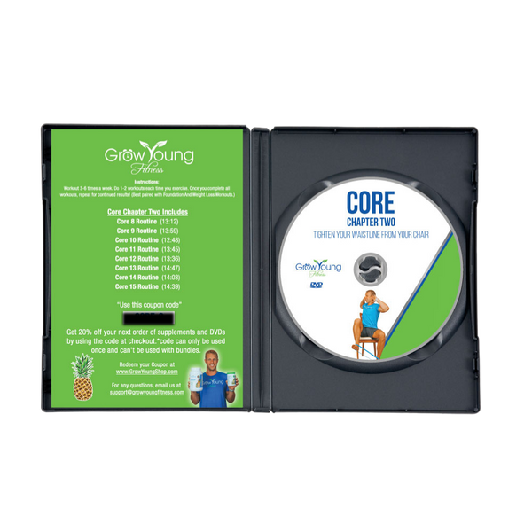 Grow Young Fitness Core Starter Kit DVD Chapter 2 open case