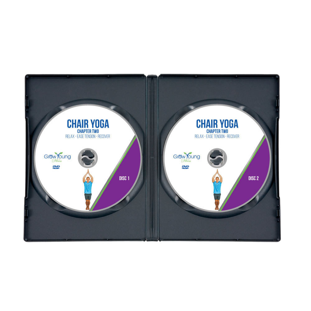 Grow Young Fitness Chair Yoga DVD Chapter 2 open case
