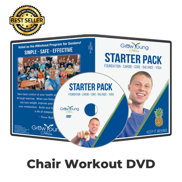 Grow young fitness Starter Pack Exercise DVD chair workout dvd