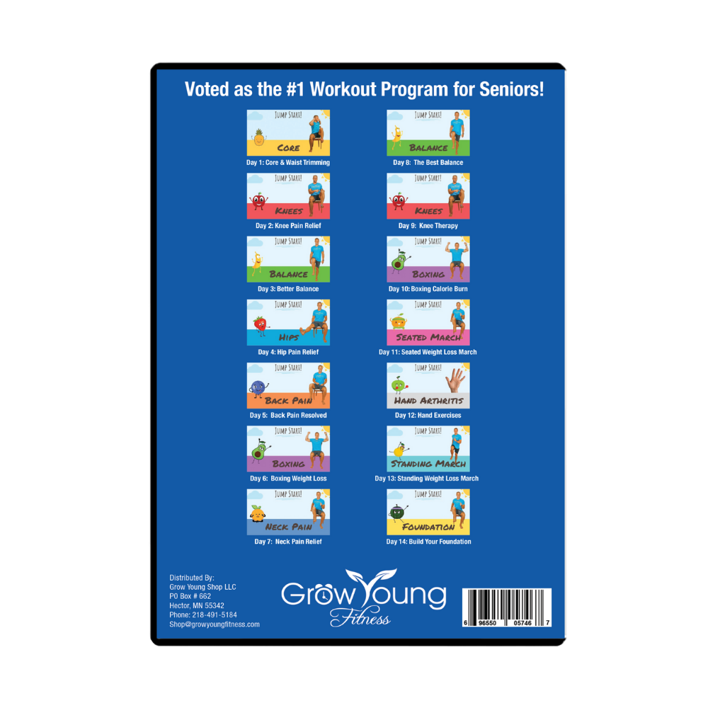 grow young fitness Weight Loss Jump Start DVD back cover