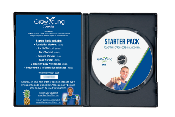 grow young fitness Starter Pack Exercise DVD open case