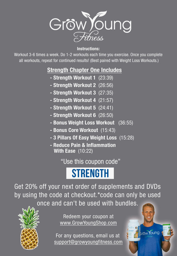 Grow young fitness Strength DVD insert