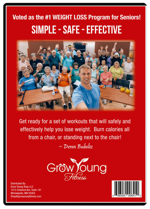 Grow Young Fitness Cardio Weight Loss DVD Chapter 1 back cover