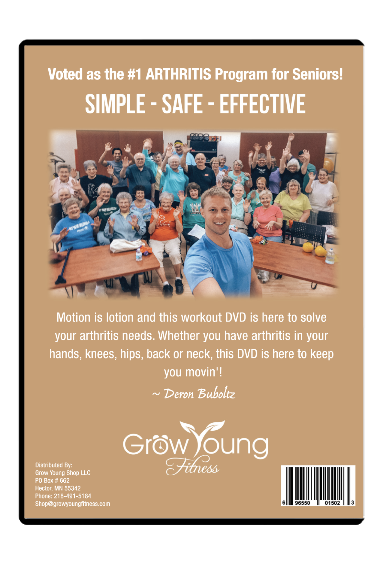 Grow Young Fitness Arthritis Relief Chapter 1 DVD Backside