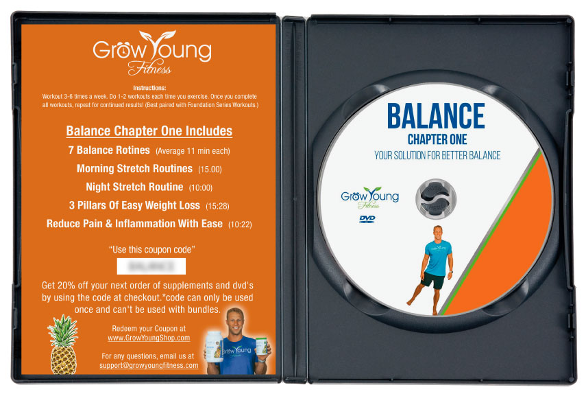 Better Balance Vol. 1 - Balance exercise DVD for older adults and seniors