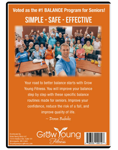 Grow Young Fitness Better Balance Pack Chapter 1 DVD back cover