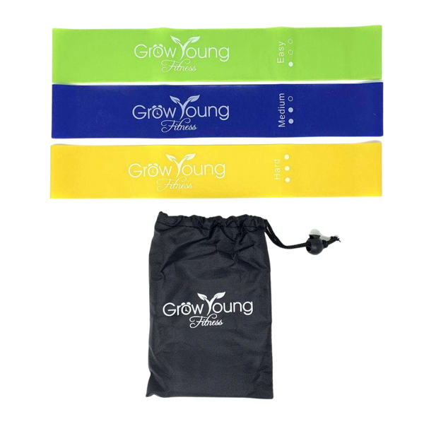 grow young fitness exercise bands 3 pack