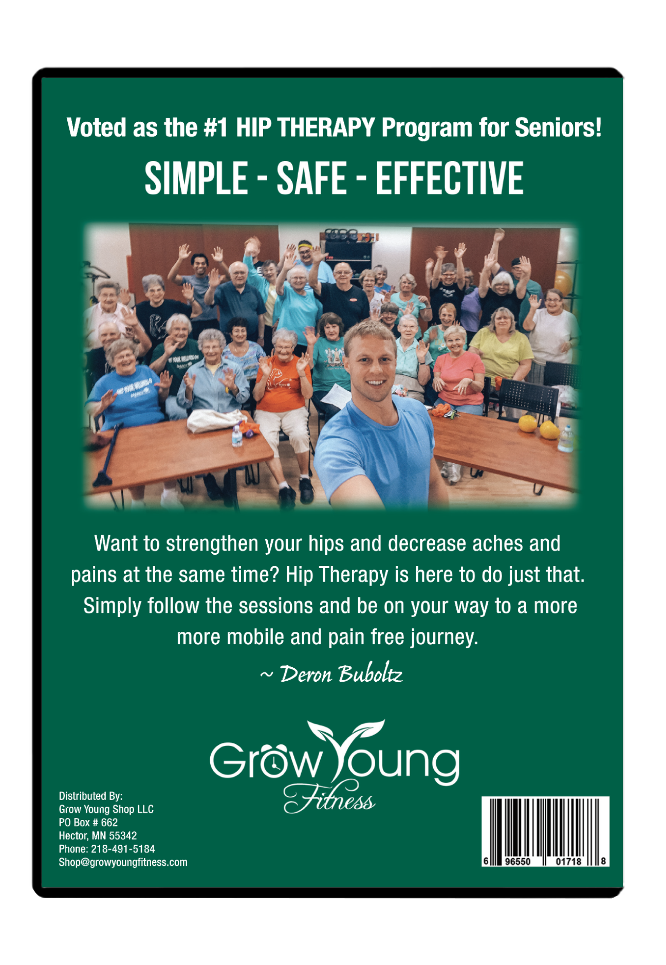 Grow Young Fitness Hip Therapy DVD back cover