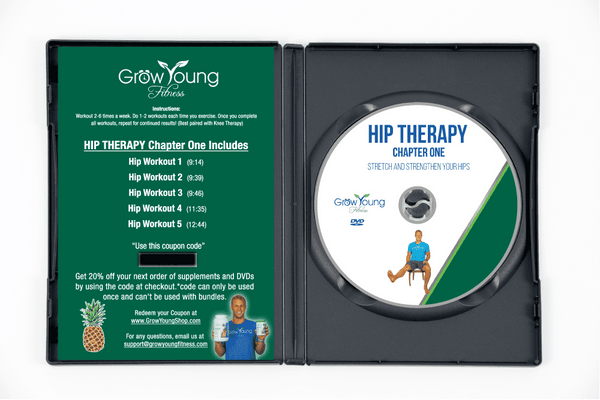 Grow Young Fitness Hip Therapy DVD open case