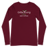 Maroon Long Sleeve T-shirt with Grow Young Fitness Logo