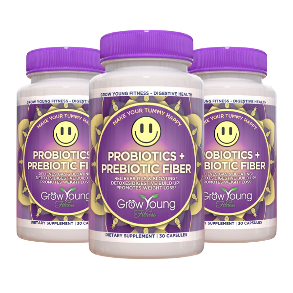 Grow Young Fitness Daily Probiotic + Prebiotic Fiber 3 pack