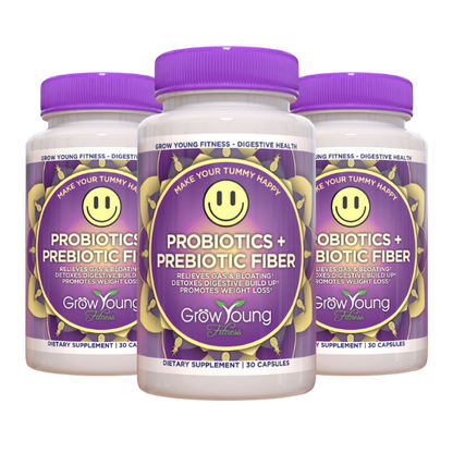 Grow Young Fitness Daily Probiotic + Prebiotic Fiber 3 pack