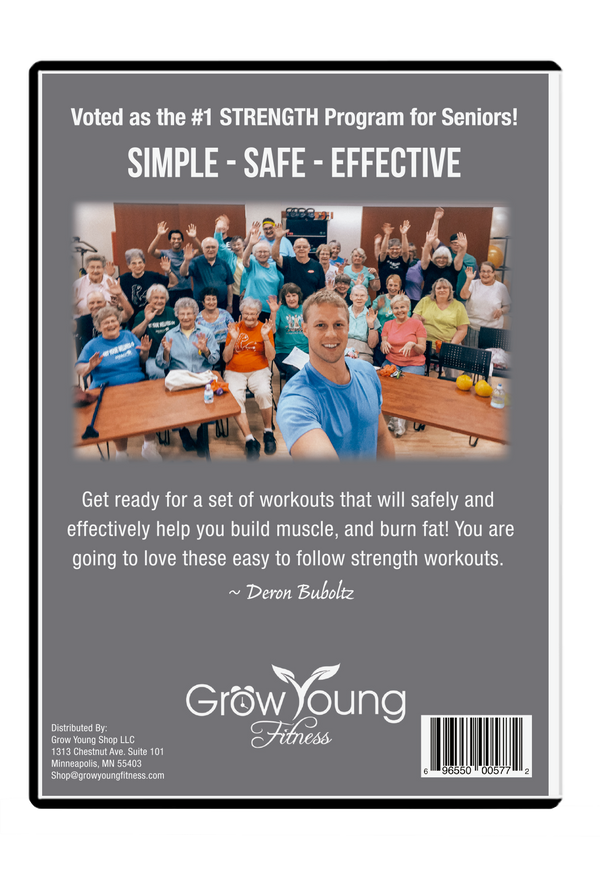 Grow young fitness Strength DVD back cover