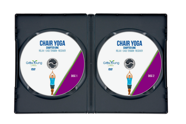 Grow Young Fitness Chair Yoga DVD Chapter 1 open case