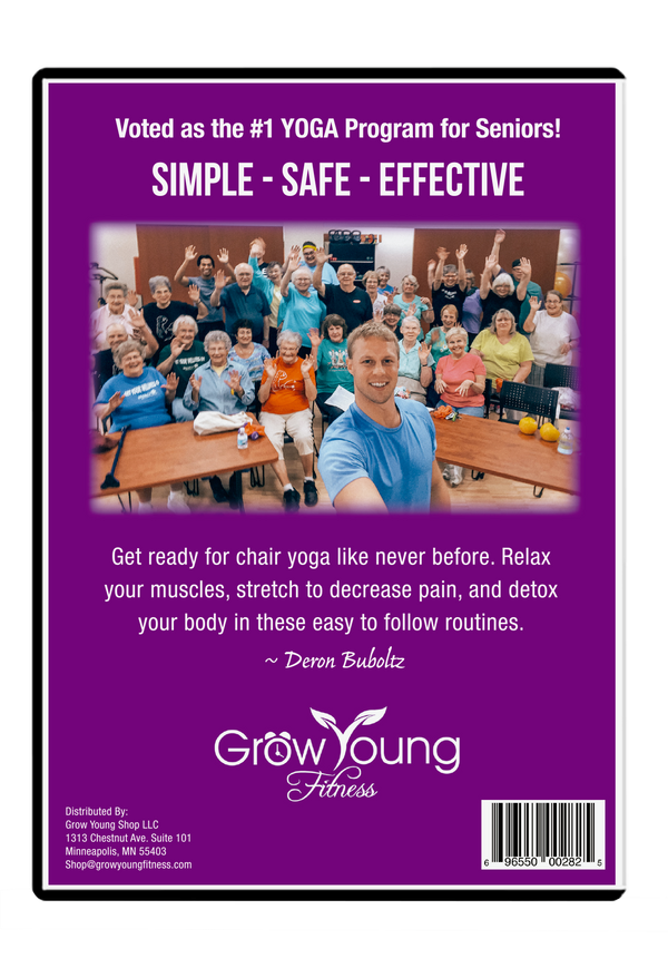 Grow Young Fitness Chair Yoga DVD Chapter 1 back cover